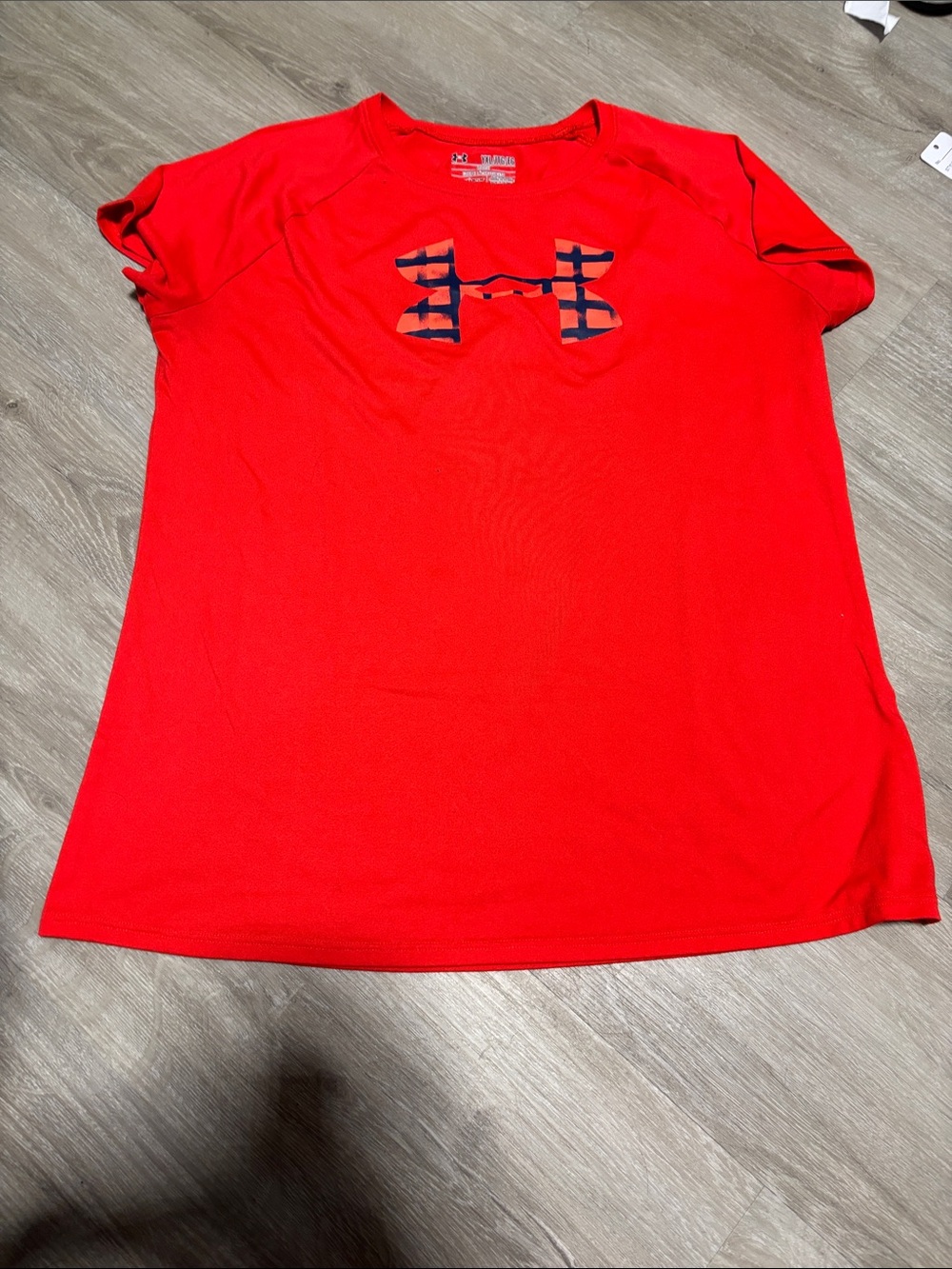 Under Armour Women's Bright Red Short Sleeve Logo Tee